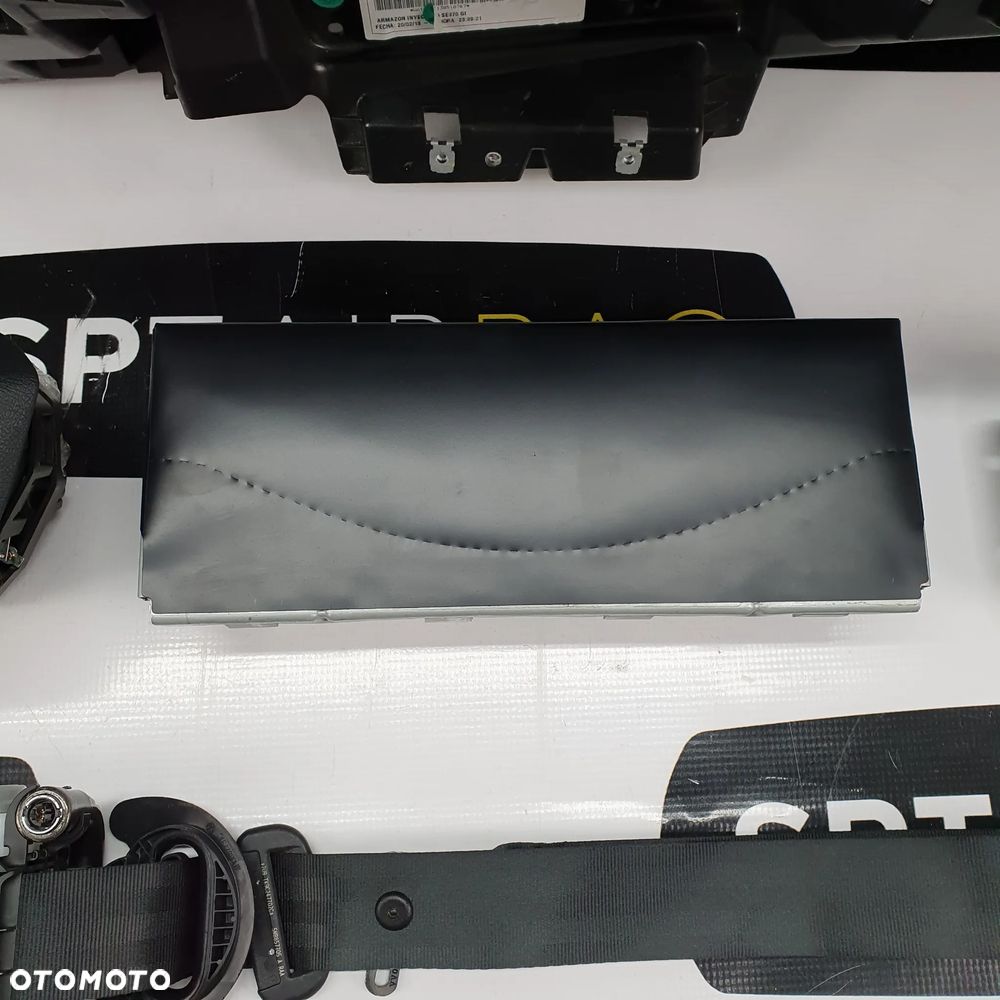 SEAT LEON 3 III 5F DESKA ROZDZIELCZA KONSOLA KOKPIT PULPIT PODUSZKI AIRBAG AIR BAG PASY KIT SET - 7