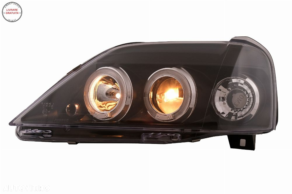 Faruri LED Angel Eyes Dacia Logan (2004-2008) Negru- livrare gratuita - 7