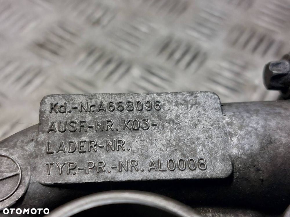 TURBOSPRĘŻARKA TURBINA MERCEDES VANEO W414 1.7 CDI A6680960399 - 9