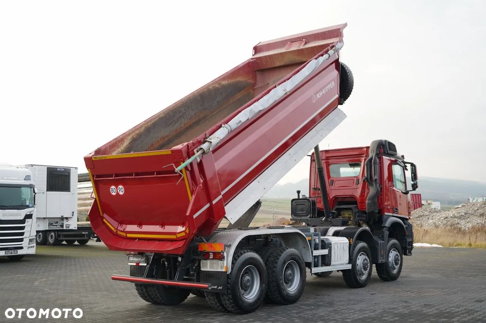 Mercedes-Benz AROCS 4145 / 8x8 / WYWROTKA TYLNOZSYPOWA / KH KIPPER  / MANUAL /  EURO 6 - 4