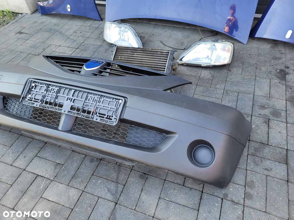 Dacia Logan I 04-08 1.4 Zestaw maska lampy blotniki chlodnica zderzak - 10