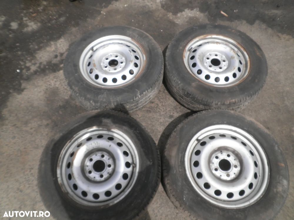 Set jante 16" Mercedes Vito W447 + anvelope 205/65/16 DOT 2024 A4474010101 6.5J ET52 - 1