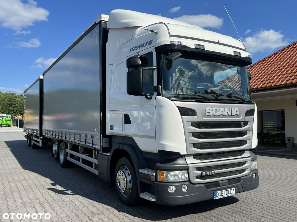 Scania R410 bez EGR Zabudowy Wecon 120m Dach Podnoszony  Zestaw Tandem - 9