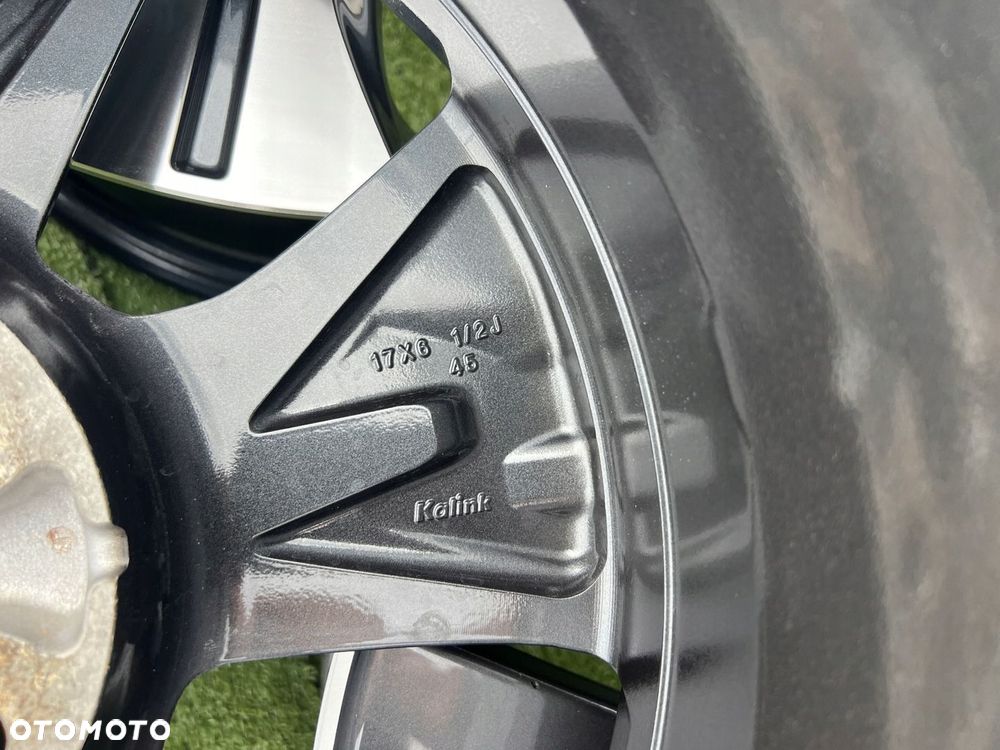 KOMPLET FELG FELGI ALU NISSAN LEAF QASHQAI TOWNSTAR 17 ET45 ORYGINALNE - 12