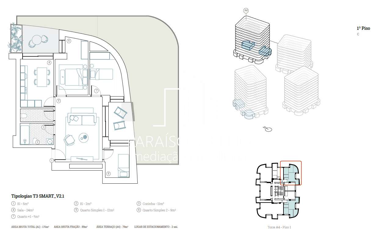 T3 SMART no Jardim de Arca D’Água - Grande imagem: 3/4