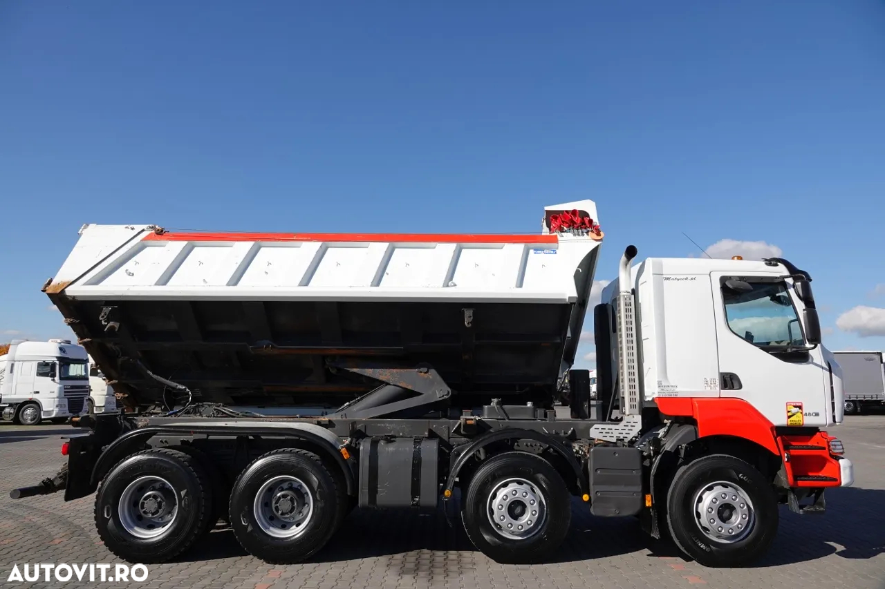 Renault KERAX 480 / 8x4 / TIPPER / HYDROBRA / HYDROKLAPA / BORDMATIC / AUTOMATIC - 8
