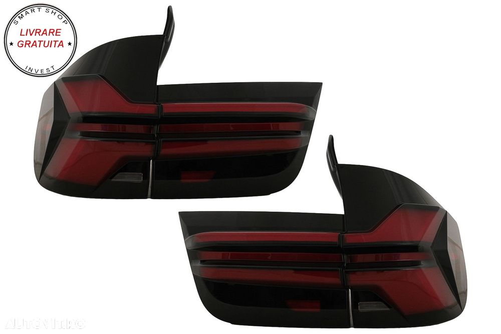 Stopuri LED BMW X5 E70 (2007-2013) Light Bar Upgrade la G05 LCI Design- livrare gratuita - 1