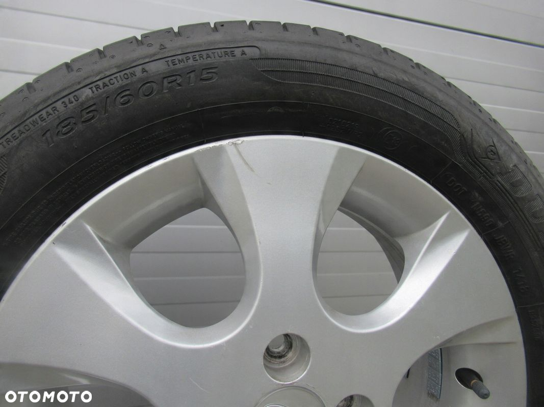 ALU+OPONY LATO R15 HYUNDAI i20,KIA RIO,MAZDA 2,TOYOTA YARIS,iQ,SWIFT - 6