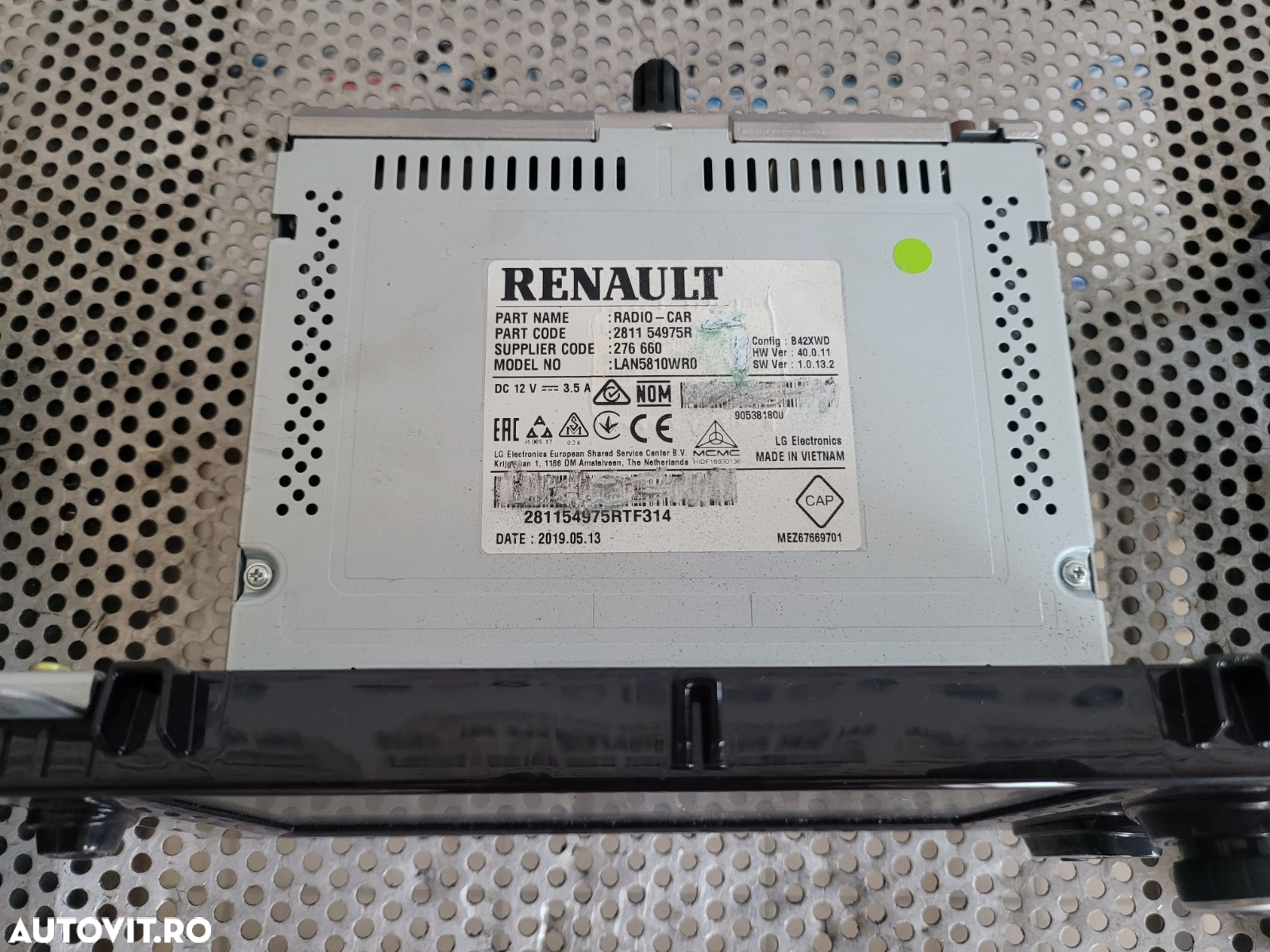 Navigatie Originala Renault Master An 2019-2020-2021-2022 Completa Cu Suport Cod 281154975R Dezmembrez Renault Master 3/4 An 2019-2020-2021-2022 2.3 Dci Cod Motor M9T F716 Bi-Turbo - 5