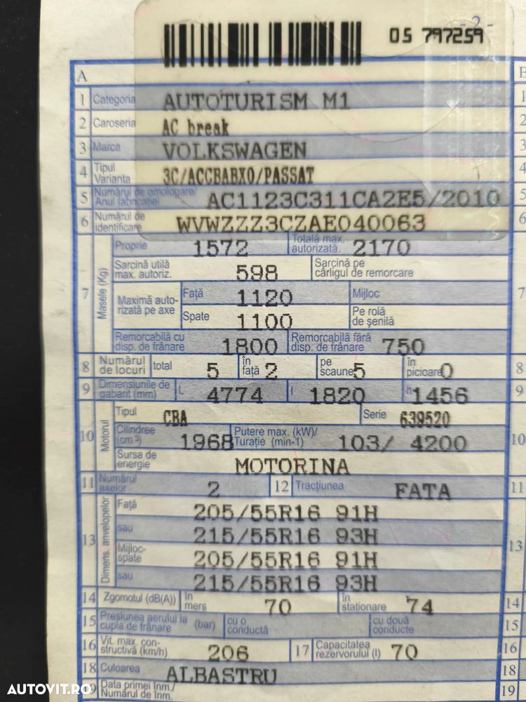 VOLKSWAGEN Passat 2009 — imagine 16