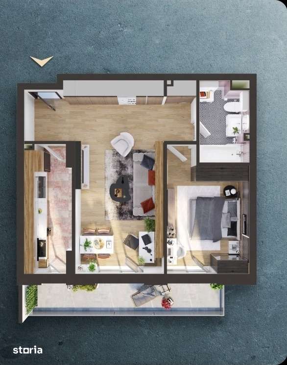 APARTAMENT FINISAT | 2 CAMERE 58,12 mp | ELITE CITY | PARCARE — fotografia 1