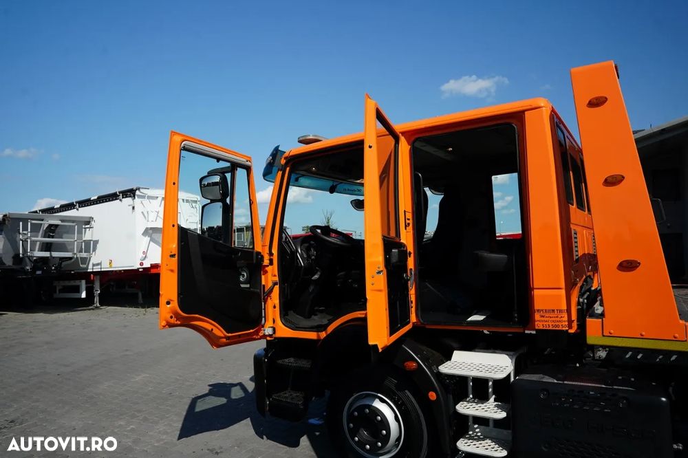 Iveco EUROCARGO / REMORCA AUTO HIDRAULICĂ / PLATFORMĂ - 6 M / REMORCA DUPĂ CU 6 LOCURI / TRONIU / EURO 6 - 27