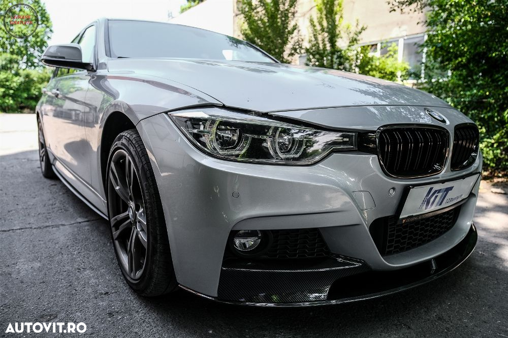 Prelungire Bara Fata cu Difuzor Bara Spate BMW Seria 3 F30 F31 (2011-up) M Perform- livrare gratuita - 13