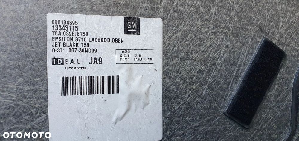Podłoga wykładzina bagażnika Opel Insignia A Kombi 13343115 - 6