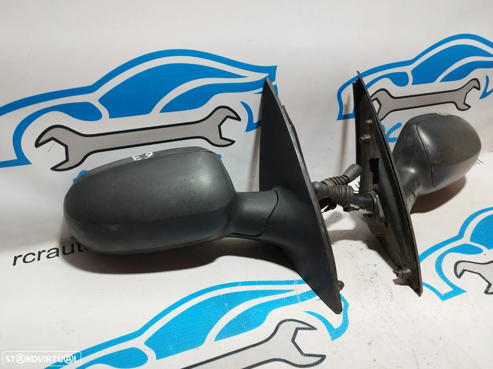 ESPELHO RETROVISOR ESQUERDO DIREITO OPEL COMBO C 24420988 24420982 CORSA C MANUAL ESPELHOS RETROVISORES - 3