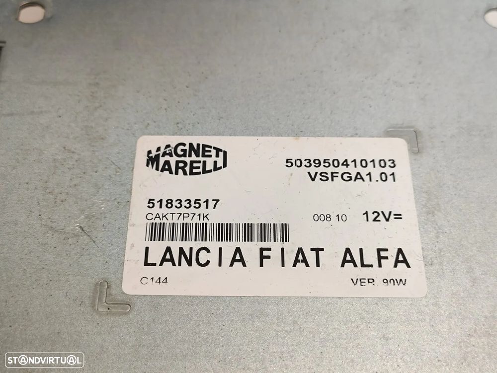 MODULO ELETRÓNICO CENTRLINA  AUTO RADIO CONFORT ALFA ROMEO MITO 955 51833517 503950410103 MAGNETI MARELLI FIAT LANCIA - 5