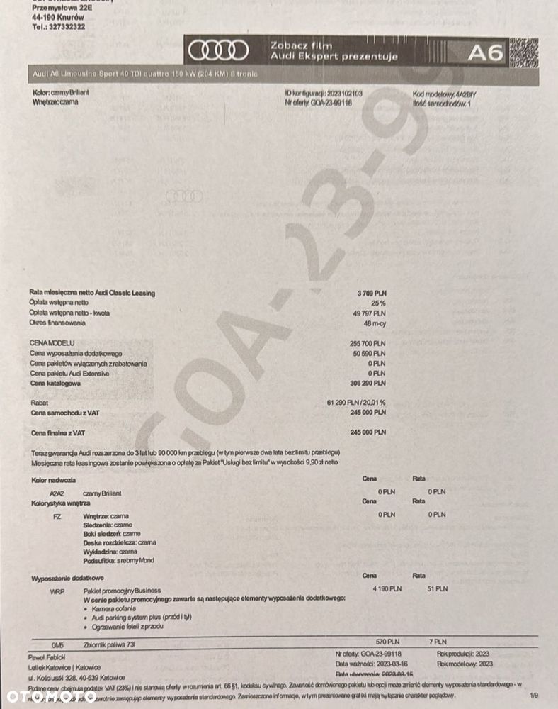 Audi A6 Limousine 40 TDI mHEV Quattro S tronic - 15