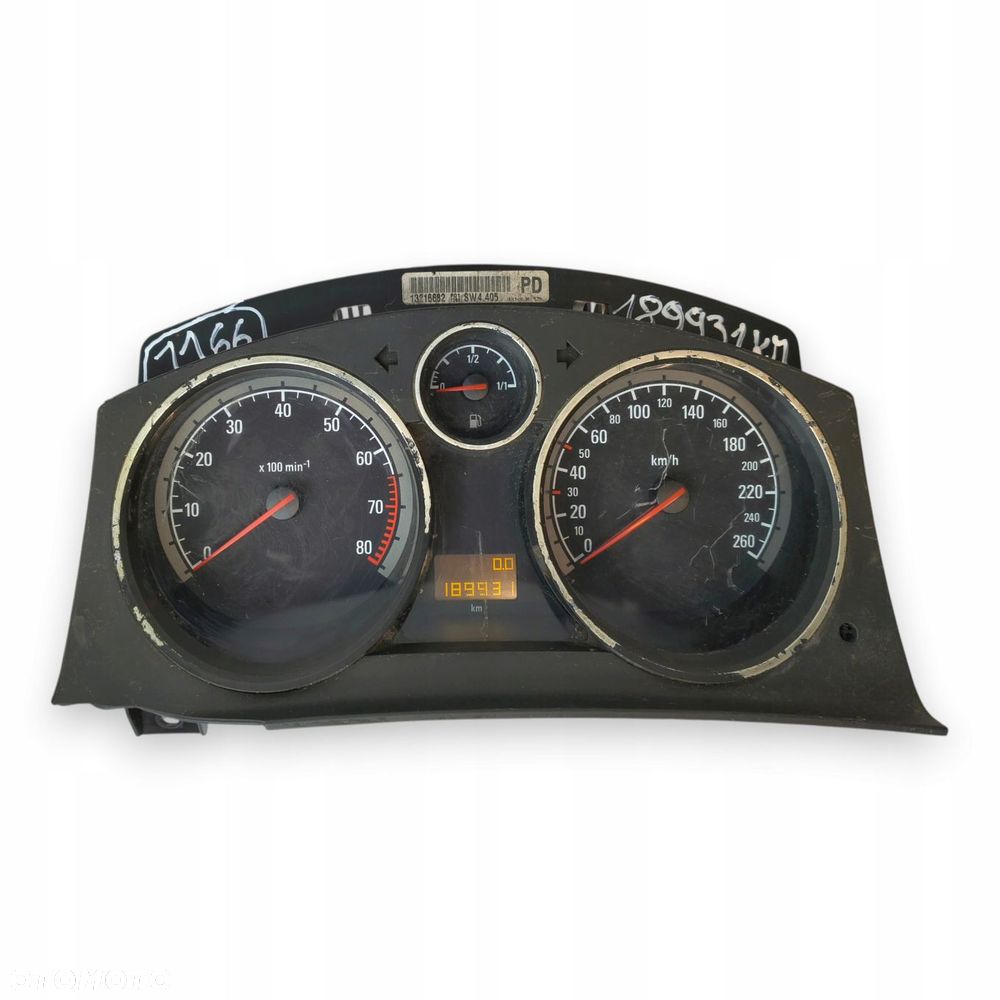 LICZNIK ZEGARY 13216682 PD Opel Astra H Zafira B 1.6 1.8 B 189 931km europa - 3