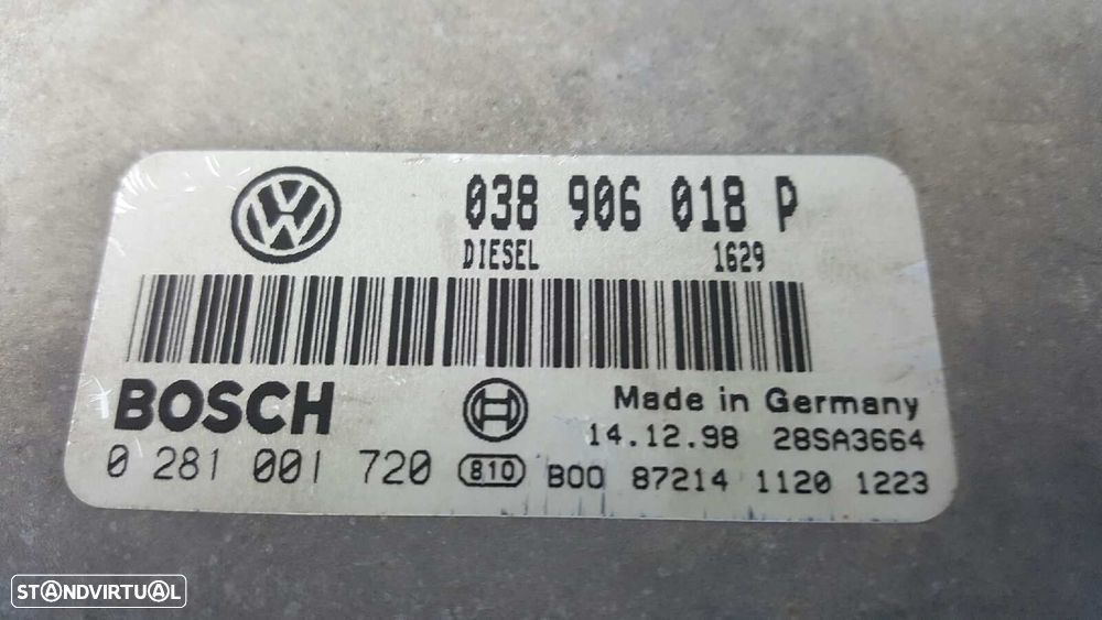 CENTRALINA DO MOTOR UCE AUDI A4 BERLINA (B5) 1.9 TDI QUATTRO - 4