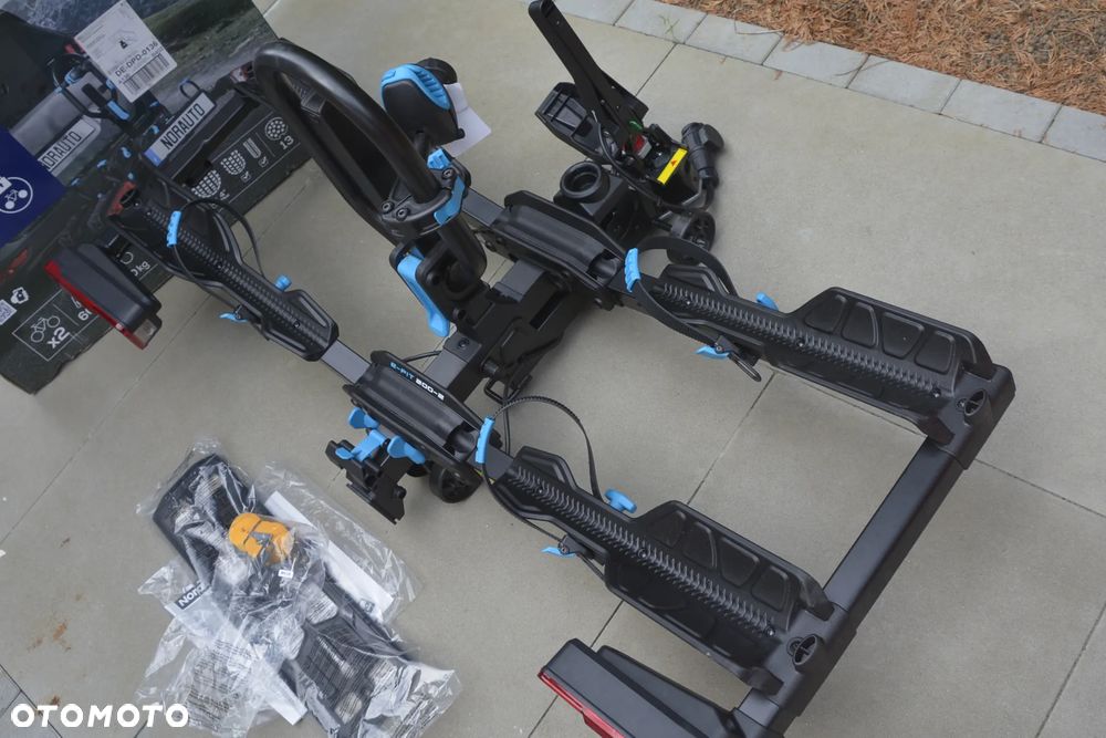 Bagażnik rowerowy na hak holowniczy NORAUTO E-FIT 200-2 na 2 rowery kompatybilny z rowerem elektrycznym - 10