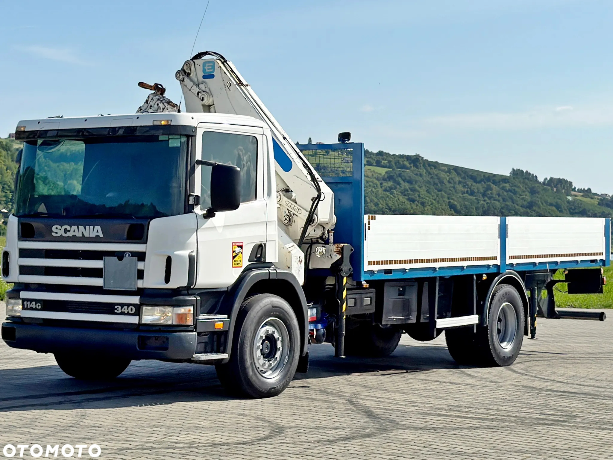 Scania 114 G 340 * SKRZYNIA 7,00 m * EFFER 210 3S + PILOT / STAN BDB - 3