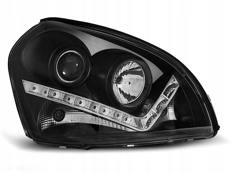Lampy Hyundai Tucson 04-10 Soczewki Black Led - 1