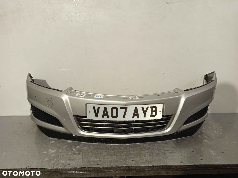 + ZDERZAK PRZÓD PRZEDNI OPEL ASTRA H 3 III Z157 SREBRNY LIFT FL - 1