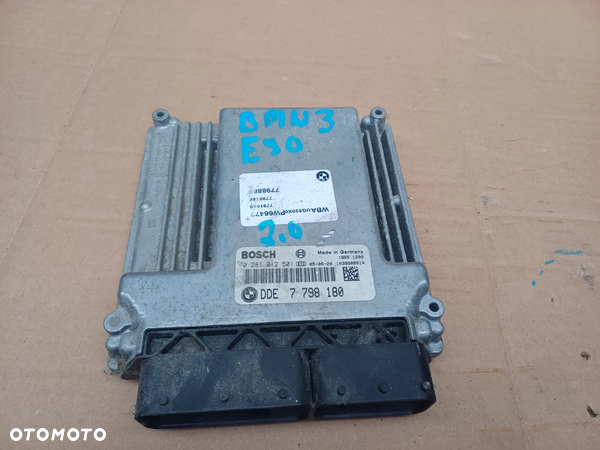 Sterownik komputer silnika  BMW E90 E91 DDE7798180