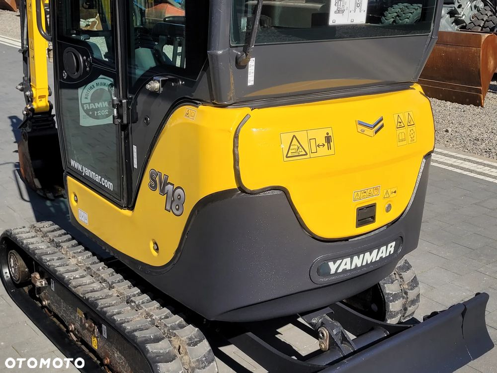 Yanmar SV18 / 1900h / sprowadzona / 2 łyżki / - 7