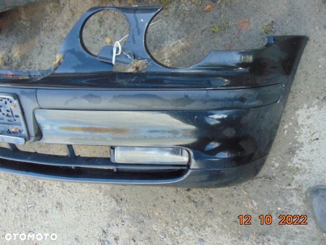 BMW E46 compact ZDERZAK przód przedn halogeny listewki kratki zaślepka szary srebrny kolor STAHLgrau A08 - 6