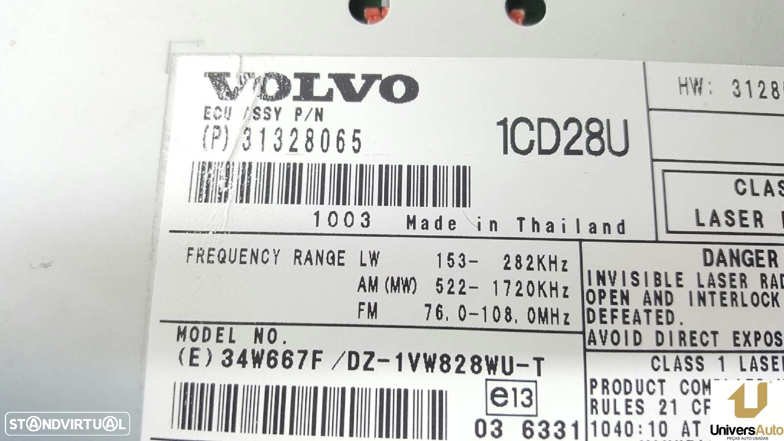 SISTEMA AUDIO / RADIO CD VOLVO XC90 D5 SUMMUM (5 ASIENTOS) (136KW) - 4