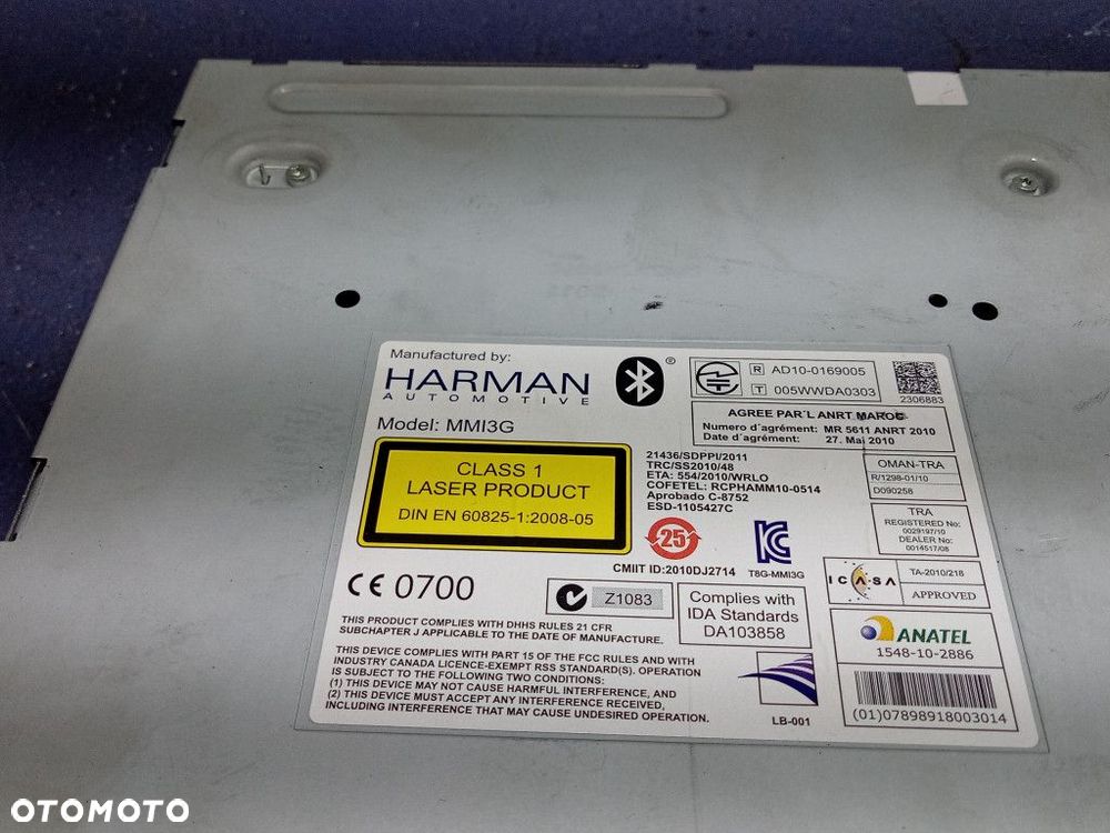 AUDI S4 A4 B8 MULTIMEDIA NAWIGACJA NAVI MMI 8R1035746G - 9