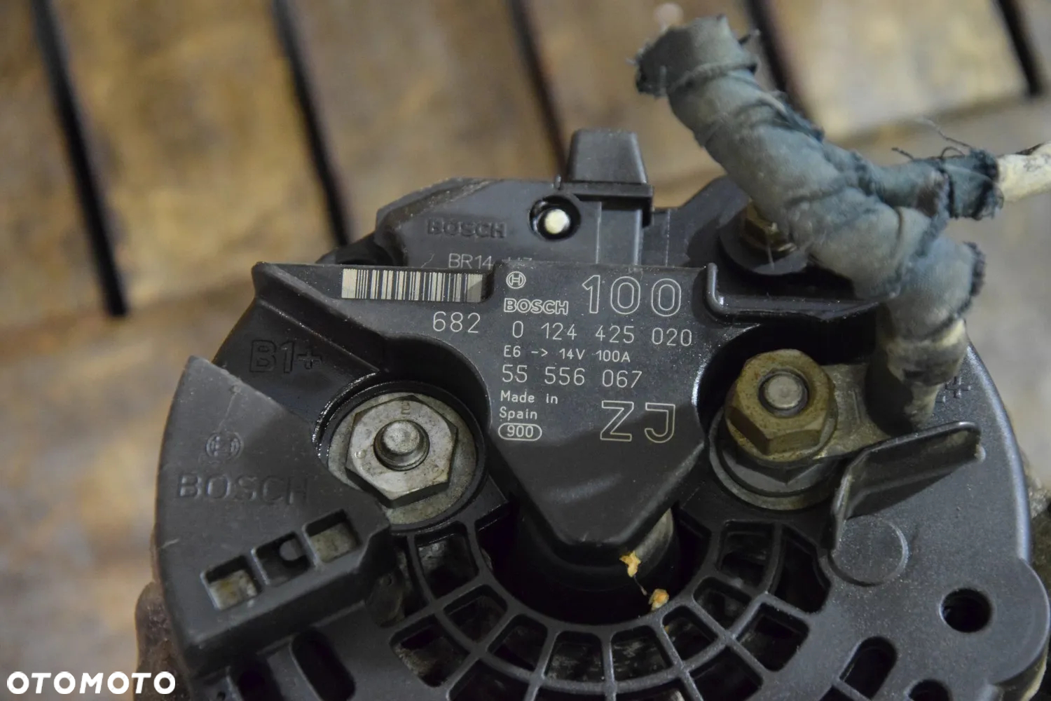 Opel Astra H Zafira 1.6 16V Alternator 55556067 ZJ 100A Bosch 0124425020 - 5