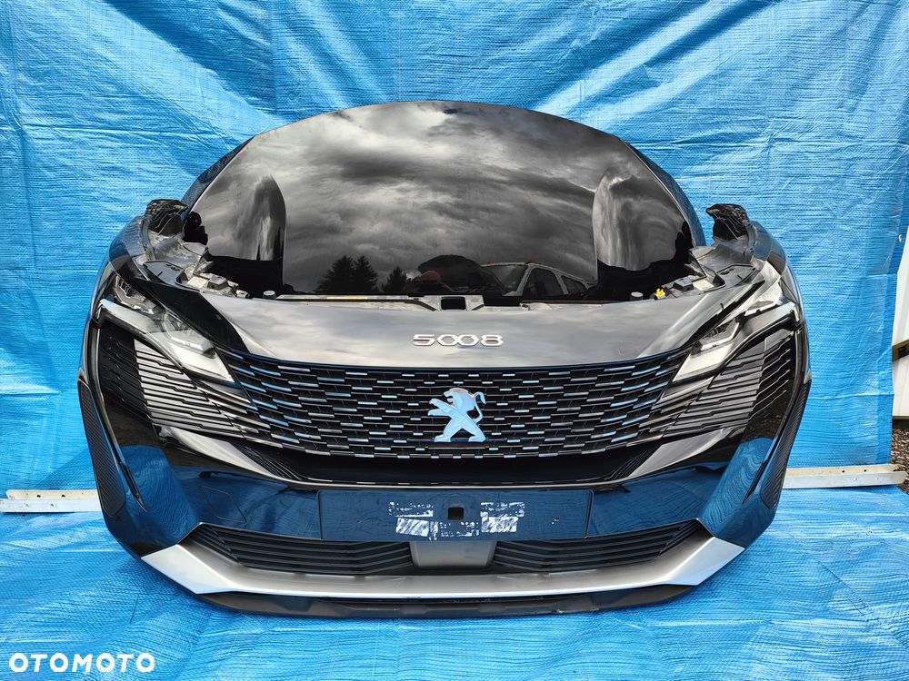 Peugeot 5008 II lift maska zderzak przód kompletny demontaż kolor EXY - 2
