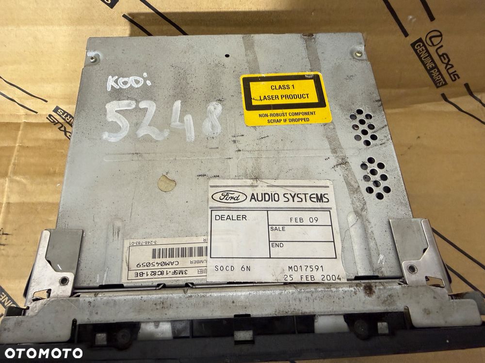 Radio Sony Ford Transit 06-13r. Nr. 3S7T-18C815-DE. - 2