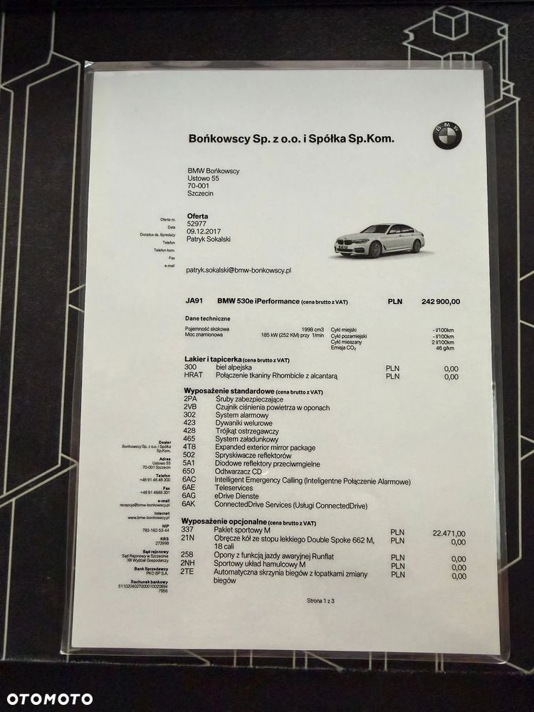 BMW Seria 5 530e iPerformance M Sport sport - 23