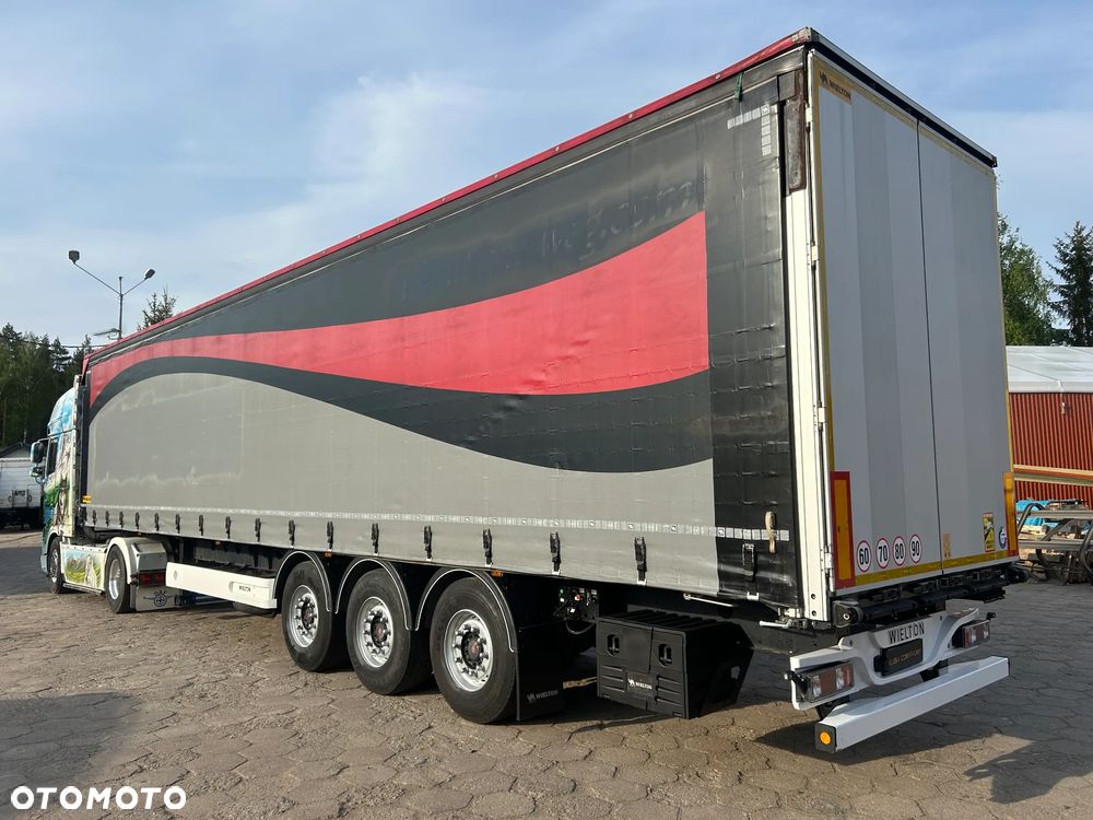 Wielton FIRANKA COILMULDA LIGHT / PODNOSZONY DACH / SAF OSIE / OŚ PODNOSZONA / ALUMINIOWE DESKI / BARDZO ŁADNY STAN / 08.2023 ROK !! - 3