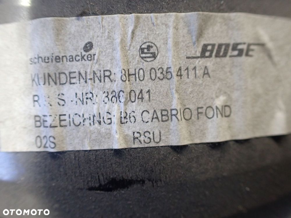 NAGŁOŚNIENIE BOSE KPL AUDI A3 8P 2.0TDI 8P3035382A  8E0035411A  8H0035411A  8P0035223A  8P0035464A - 17