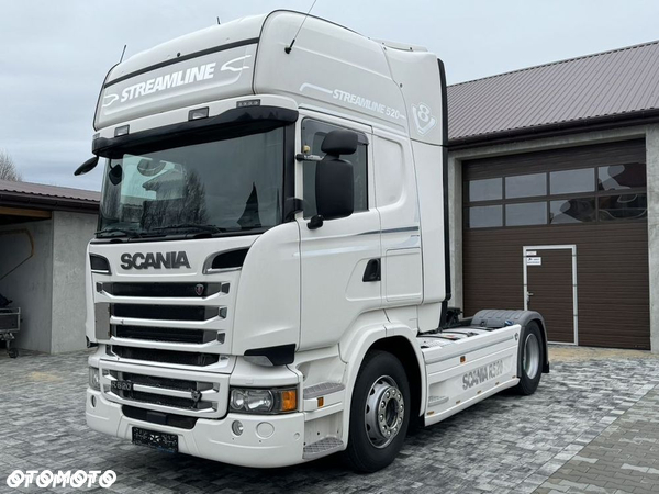 Scania R520/V8/SERWISOWANA/NISKI PRZEBIEG/SPROWADZONA/RETARDER/4PODUSZKI