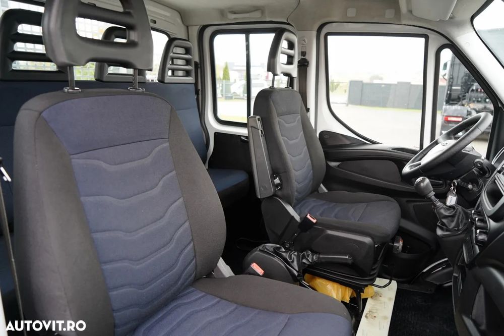 Iveco DAILY 35-140 / BASCULATOR / CU TRACȚIE MÂNĂ / DOUĂ TRACȚII / MANUAL / 6 LOCURI / - 31