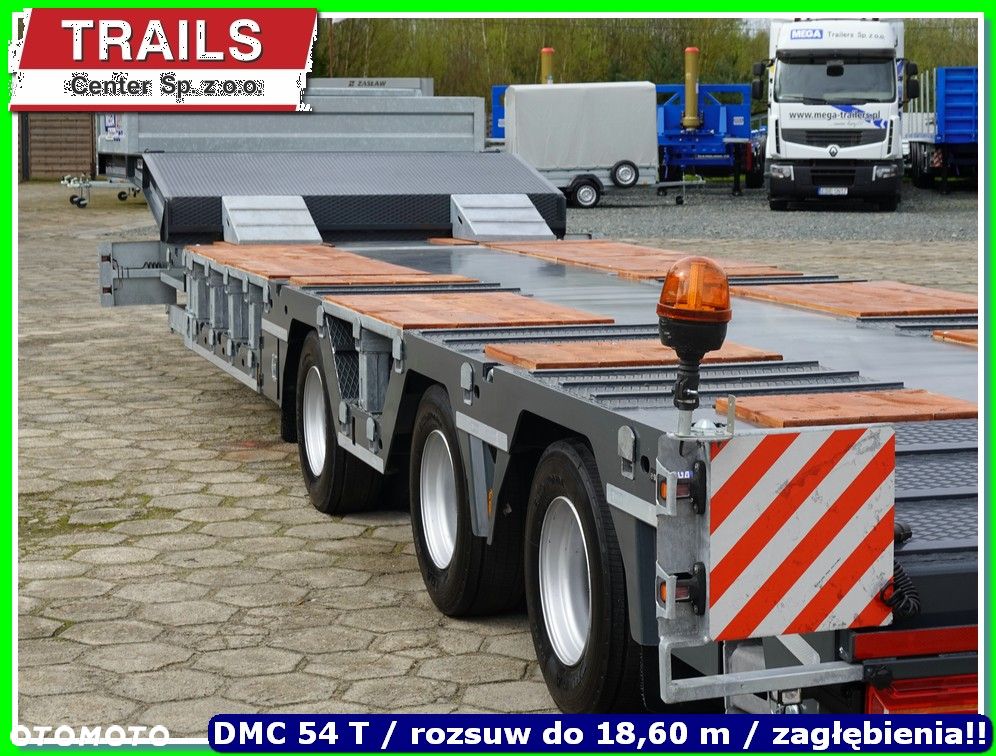 Mega Naczepa 40 T ład. oś skrętna, pokład 9,50 m !!! - 18