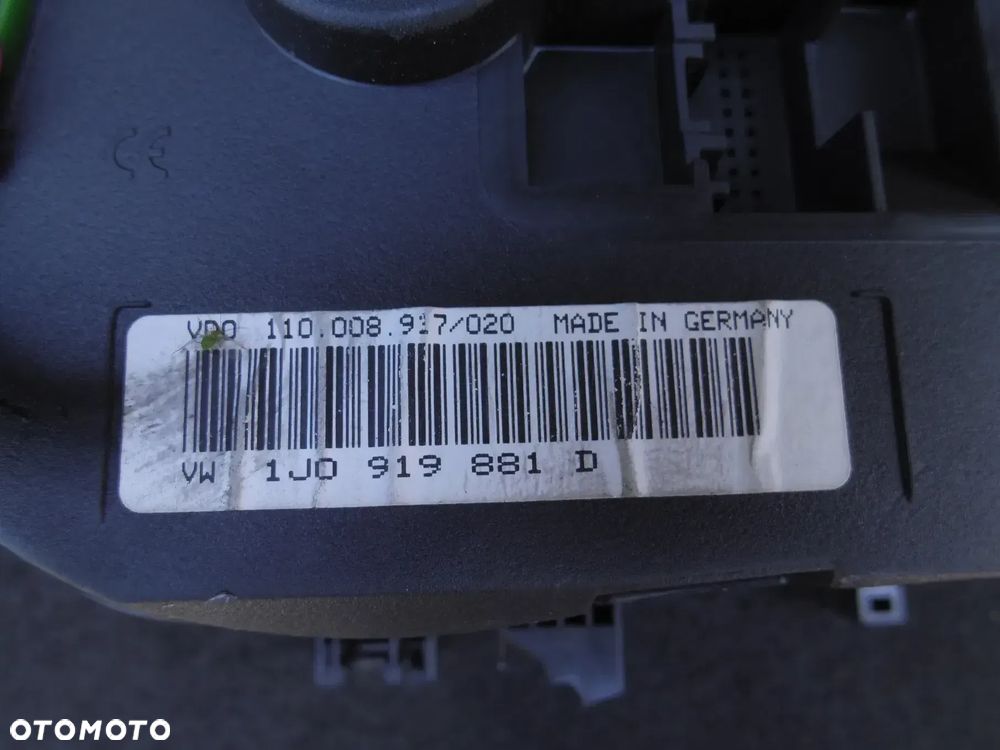 VW GOLF IV 1.9TDI BORA LICZNIK ZEGARY PRĘDKOŚCIOMIERZ 1J0919881D 110008917 - 4
