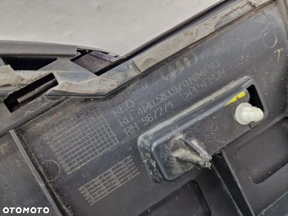 AUDI Q7 LIFT 4M0 19- PRAWA LISTWA DRZWI TYLNA TYLNIA TYŁ , NR 4M0853970 / 4M0583970N/M/P/Q , NR AUKCJI LD57 - 15