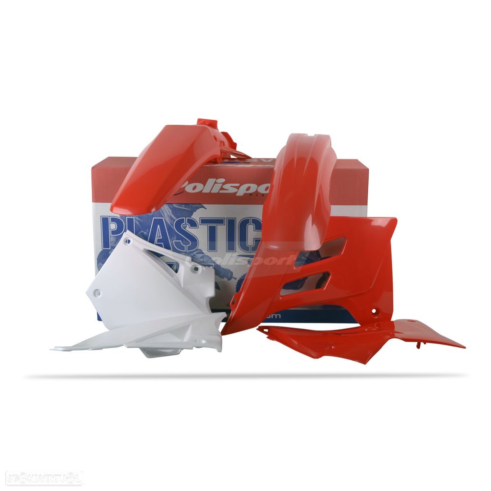 kit plastico polisport vermelho/branco gas gas ec 125 / 200 / 250 / 300 - 1
