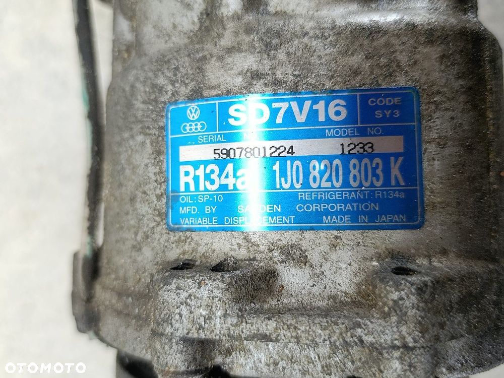 POMPA, SPRĘŻARKA KLIMATYZACJI AUDI TT 8N 1J0820803K SD7V16  SANDEN 1.8 20V - 4