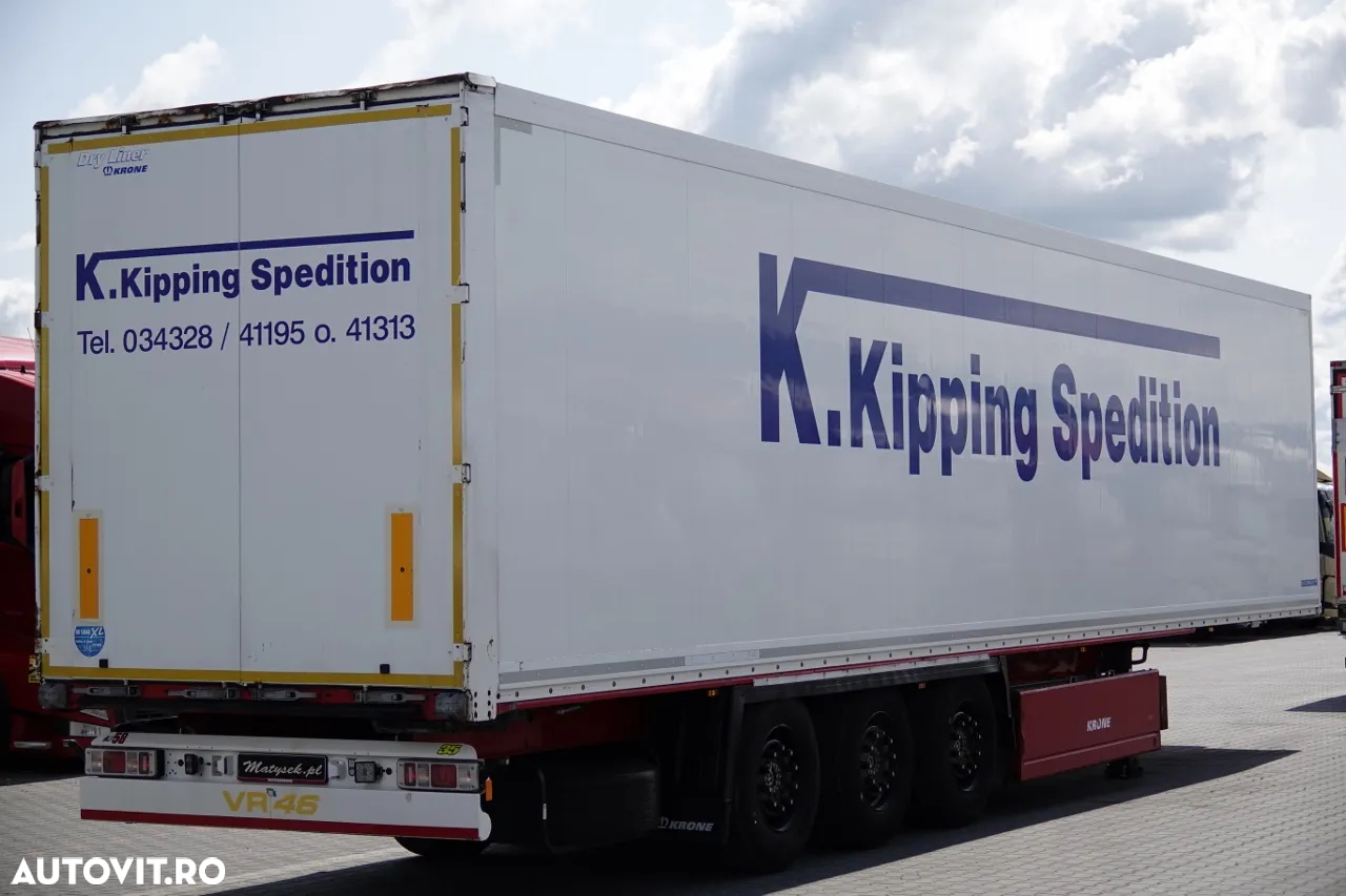 Krone CONTAINER / KOFFER / DOPPELSTOCK / COȘ PENTRU PALEȚI / AXĂ RIDICATĂ / IMPORTAT DIN GERMANIA - 8