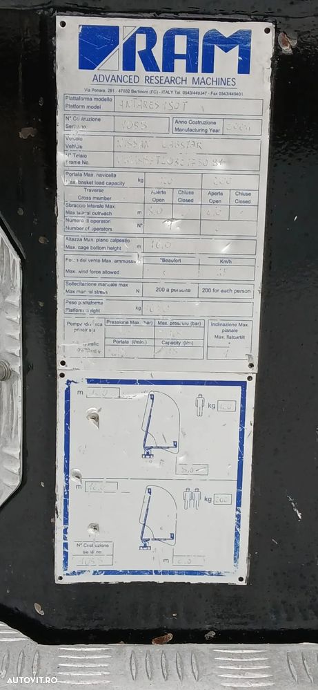 Nissan E120 Autospeciala cu Nacela PRB - 11