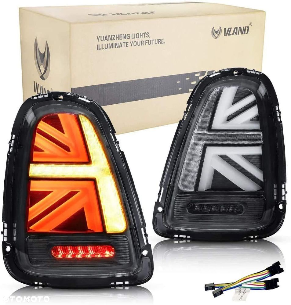 Lampy tyl kpl Vland Full Led Union Tuning Black Mini Cooper r56 r57 r58 r59 - 2