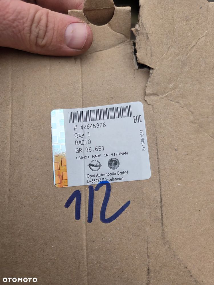 Radio Nawigacja Opel Adam Corsa E 42645326 LC7F 555343750 - 12