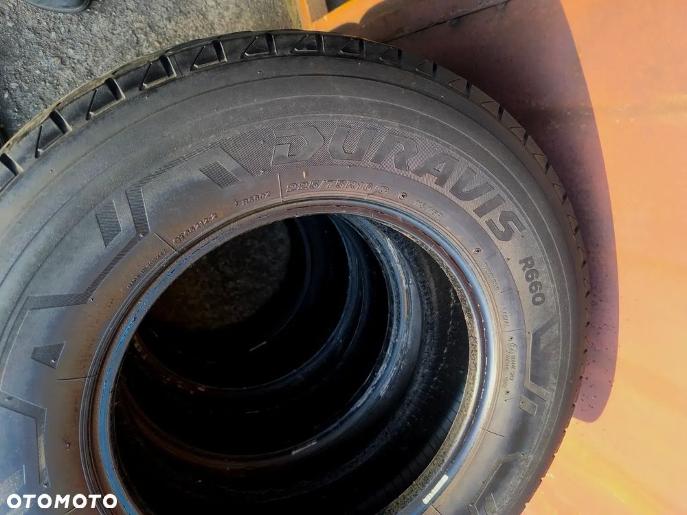 225/75R16C 118/116R Opony Letnie Lato CONTINENTAL VancoCamper 8mm BRIDGESTONE DURAVIS R660 8,5-5mm Legnica ALU-RAD 225/75 - 13